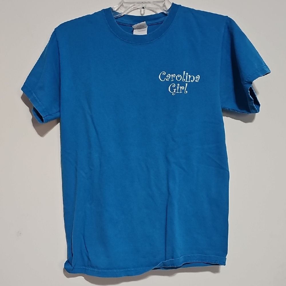 Gildan Carolina Girl Blue Women's T-Shirt Sz Small Country Music Listenin'